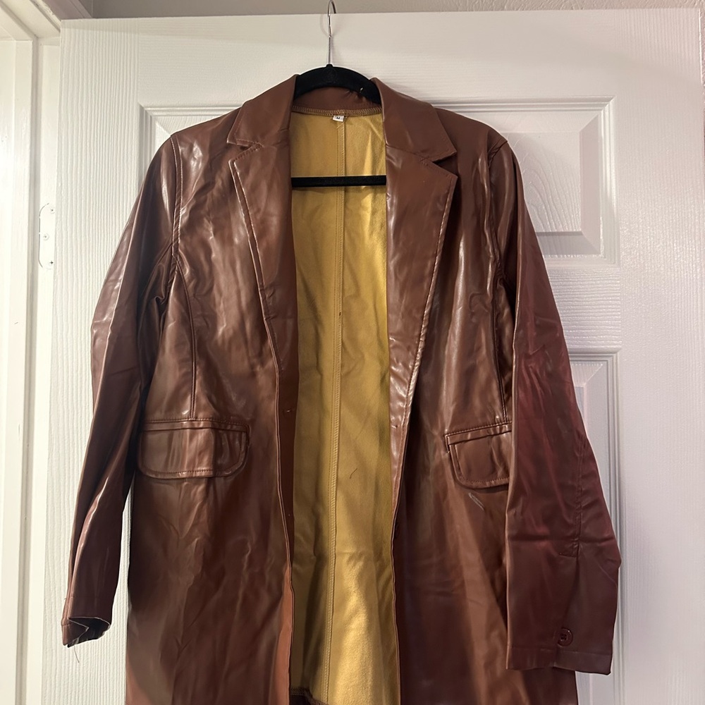 BUNDLE OF 3 JACKETS: Faux Leather Blazer, Tiger Cardigan, Black Quilted Jacket 🖤